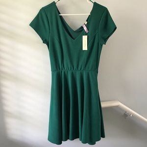 Green Open Back Dress - Francescas